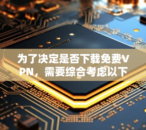 为了决定是否下载免费VPN，需要综合考虑以下因素
